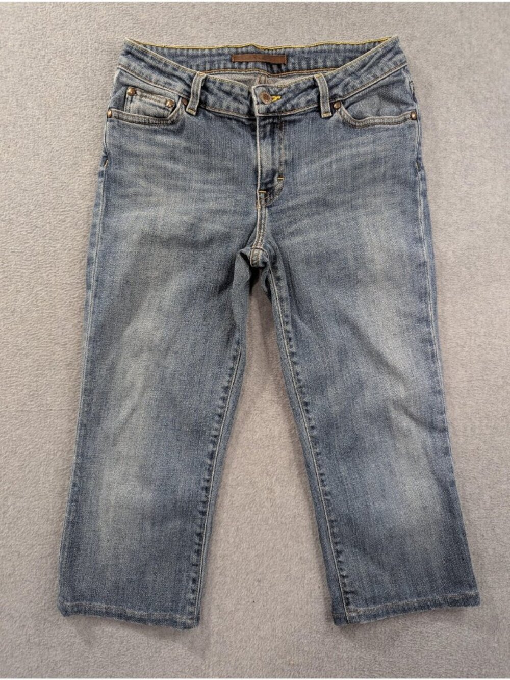 FRX Clothing Capri Jeans Womens 29 Blue Med Wash Mid Rise Crop Straight Denim